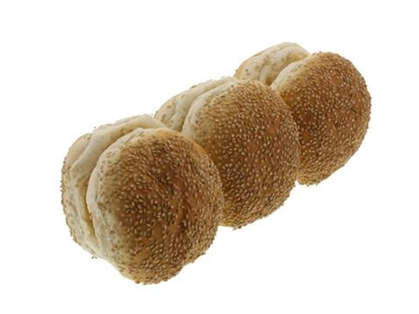 Ronde broodjes sesam