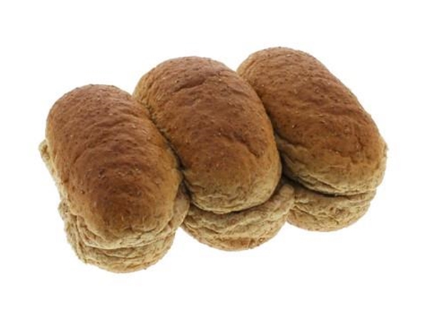Lange volkoren broodjes p/6