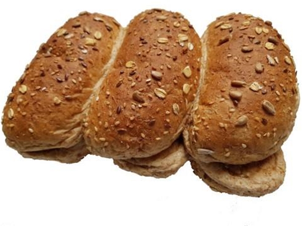 Lange volkoren broodjes + granen p/6