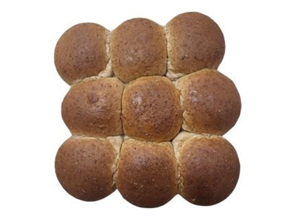 ronde mini broodjes bruin