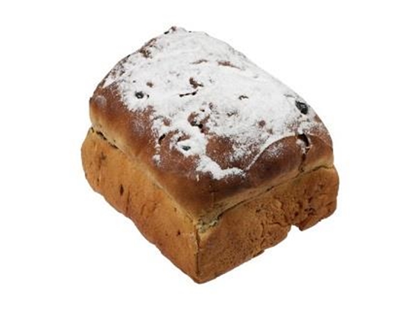 Rozijnenbrood + spijs half ong.